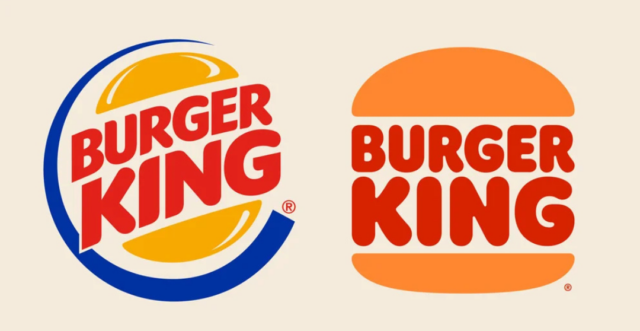 Example of a brand refresh: Burger King logo update.